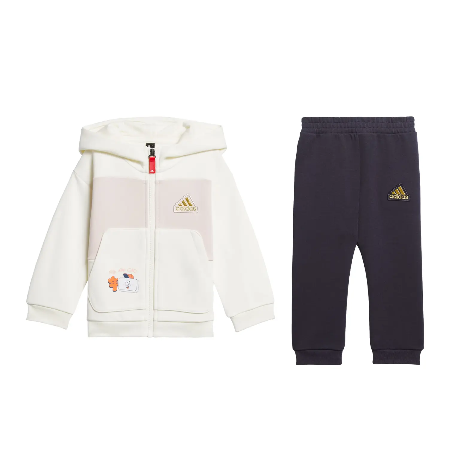 Детский комбинезон Adidas, комплект (Верх бело-зеленый/светло-лиловый розовый+Штаны темно-синие) 
Детский комбинезон Adidas, комплект (Верх бело-зеленый/светло-лиловый розовый+Штаны темно-синие)