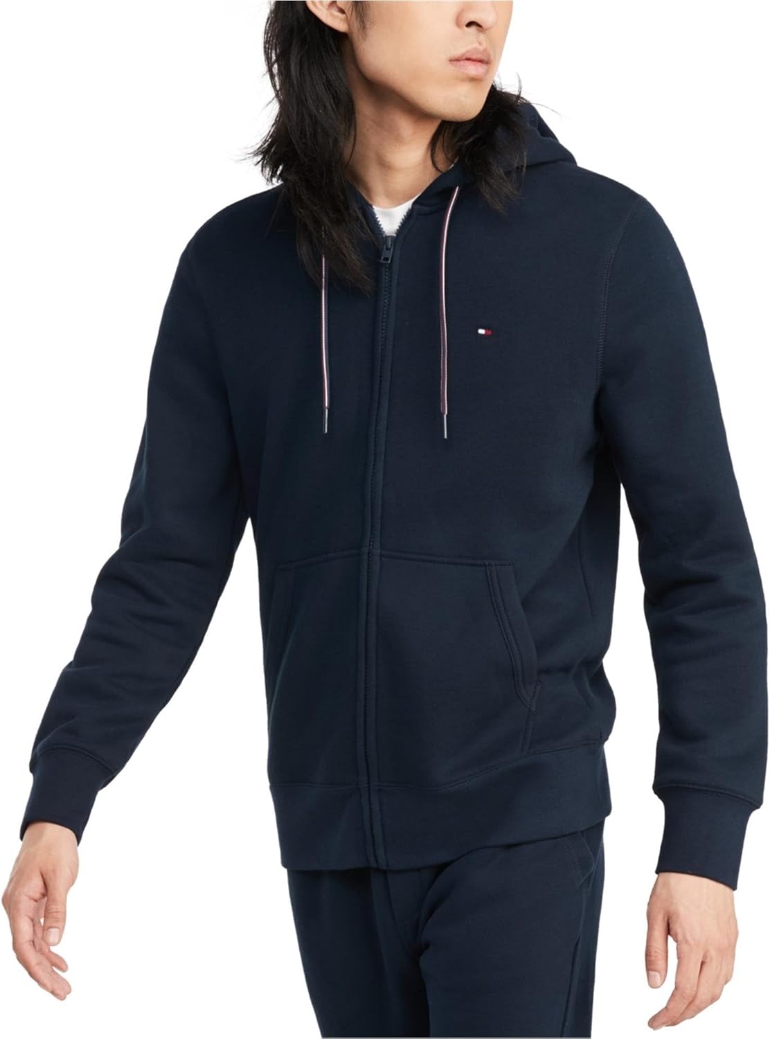 Мужская толстовка с капюшоном на молнии TOMMY HILFIGER Signature из флиса, коллекция 2025 года, Navy Blazer
Мужская толстовка с капюшоном на молнии TOMMY HILFIGER Signature из флиса, коллекция 2025 года, Navy Blazer