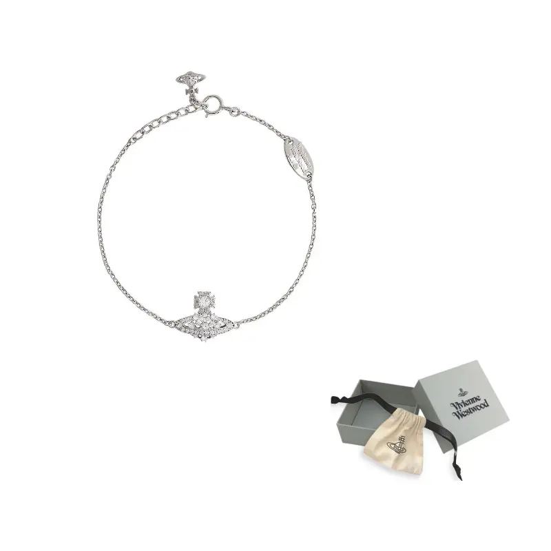 Vivienne Westwood Кубический циркониевый браслет женский серебряный
Vivienne Westwood Кубический циркониевый браслет женский серебряный
