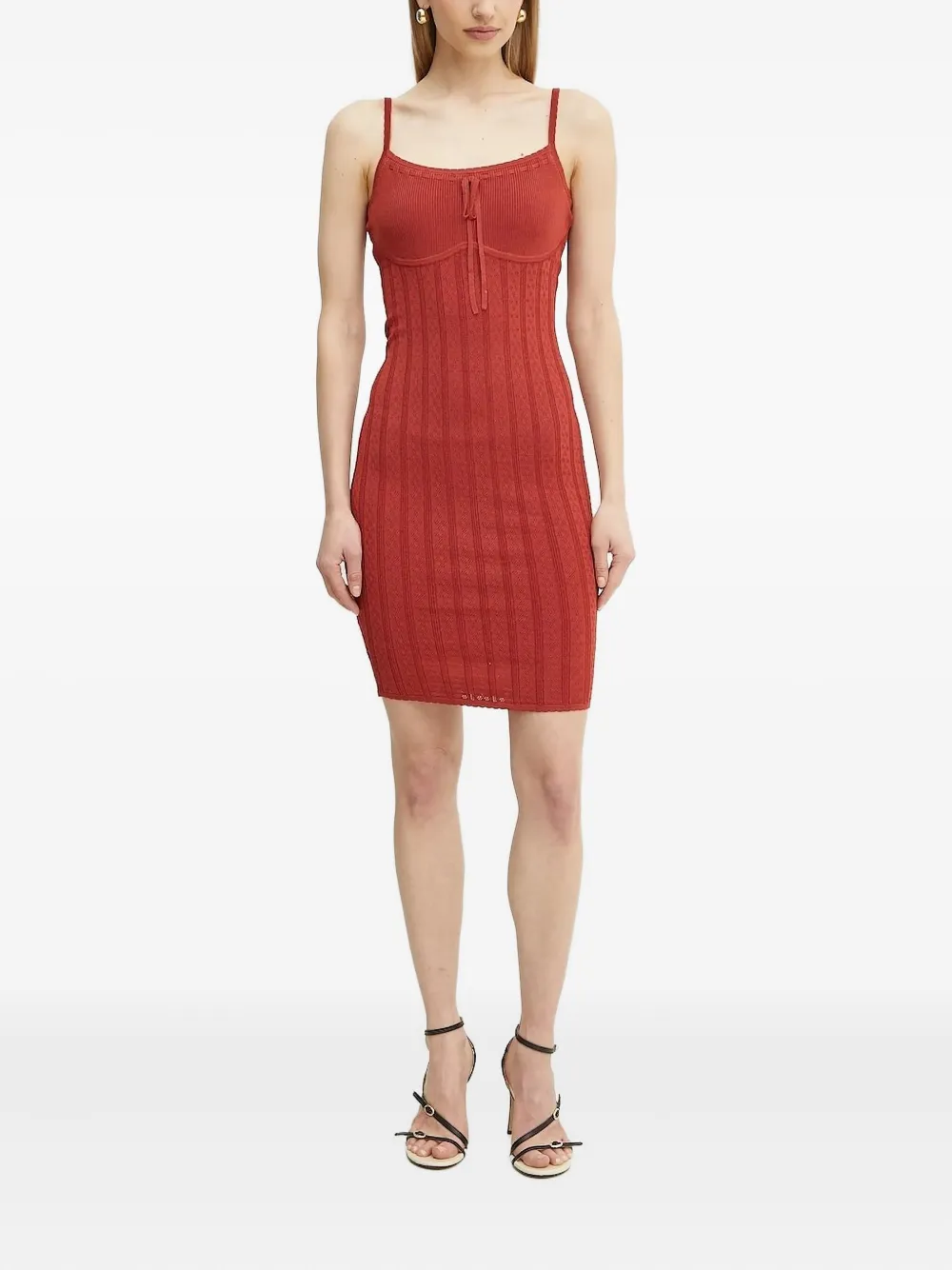 Мини-платье из трикотажного полотна в рубчик GUESS USA, оранжевый
Мини-платье из трикотажного полотна в рубчик GUESS USA, оранжевый