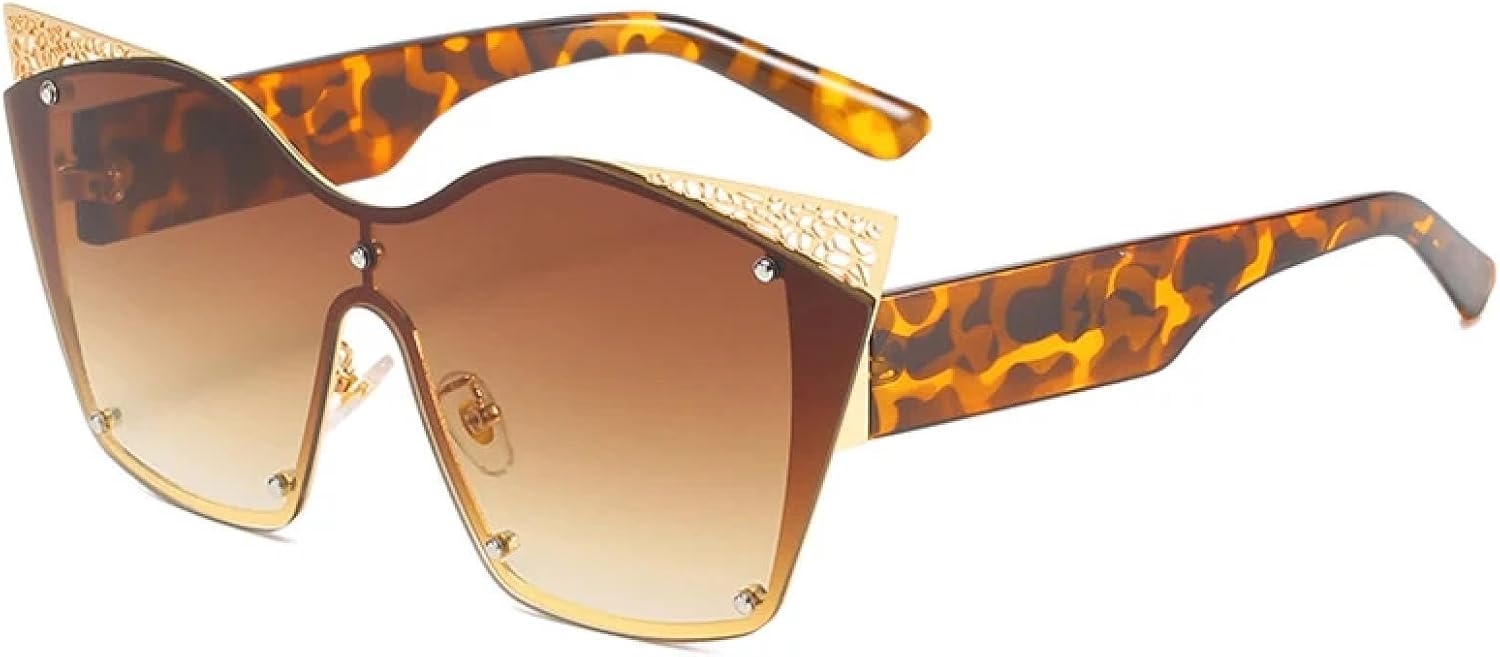 Модные металлические солнцезащитные очки «кошачий глаз» для женщин и мужчин, крупная оправа, цельные очки, уличная фотография, защита от УФ-излучения UV400 TKKTLLT, Leopard Gradient Tea
Модные металлические солнцезащитные очки «кошачий глаз» для женщин и мужчин, крупная оправа, цельные очки, уличная фотография, защита от УФ-излучения UV400 TKKTLLT, Leopard Gradient Tea