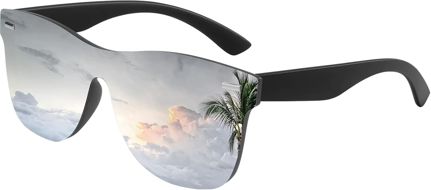 Модные зеркальные солнцезащитные очки Dollger для женщин и мужчин, без оправы, цельные, с цветными линзами, светоотражающие, стильные, Black Frame Mirror Silver Lens
Модные зеркальные солнцезащитные очки Dollger для женщин и мужчин, без оправы, цельные, с цветными линзами, светоотражающие, стильные, Black Frame Mirror Silver Lens