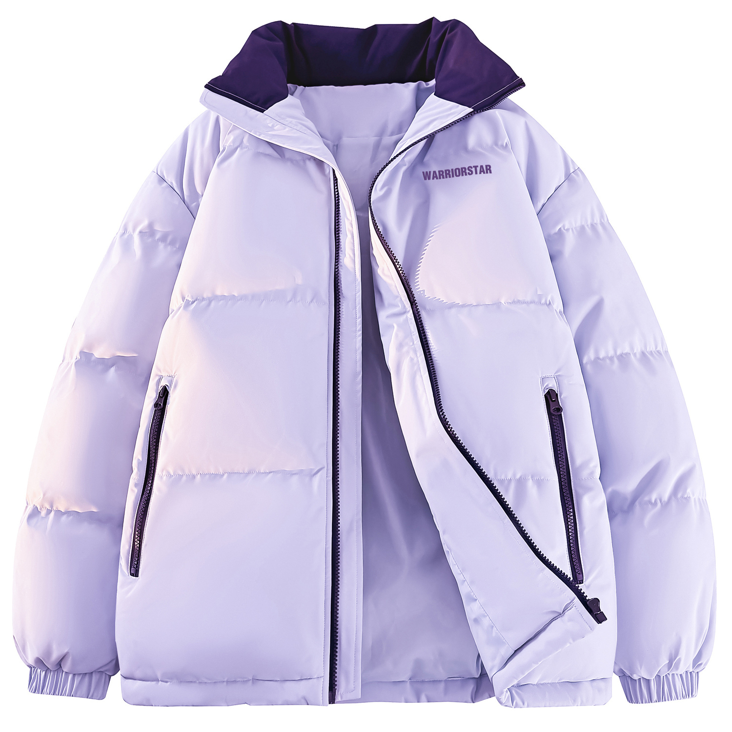 Пуховик женский с воротником стойкой и умеренным утеплением WARRIOR, светло-фиолетовый
Пуховик женский с воротником стойкой и умеренным утеплением WARRIOR, светло-фиолетовый