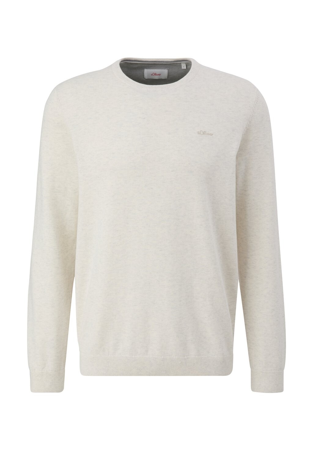 Вязаный свитер MIT LOGO-STICKEREI s.Oliver, цвет wollweiß 
Вязаный свитер MIT LOGO-STICKEREI s.Oliver, цвет wollweiß