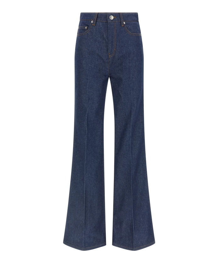 Джинсы расклешенного кроя Ami Paris, синий
Джинсы расклешенного кроя Ami Paris, синий