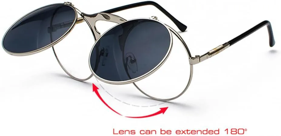 Складные солнцезащитные очки в стиле стимпанк небольшого размера, круглые, с металлическим покрытием, для мужчин, с пружинными дужками generic, Golden Clear Green
Складные солнцезащитные очки в стиле стимпанк небольшого размера, круглые, с металлическим покрытием, для мужчин, с пружинными дужками generic, Golden Clear Green