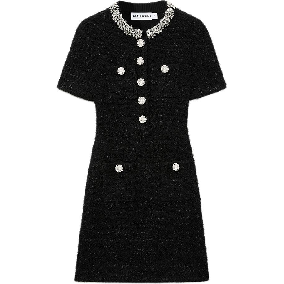 Женское платье с коротким рукавом Self portrait Self-portrait, черный
Женское платье с коротким рукавом Self portrait Self-portrait, черный