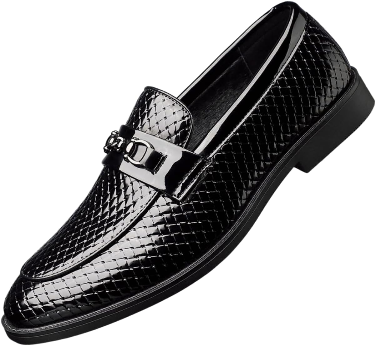 Мужские лоферы Santimon из лакированной кожи с простроченной фактурой и декоративной цепочкой, туфли без шнуровки, черный
Мужские лоферы Santimon из лакированной кожи с простроченной фактурой и декоративной цепочкой, туфли без шнуровки, черный