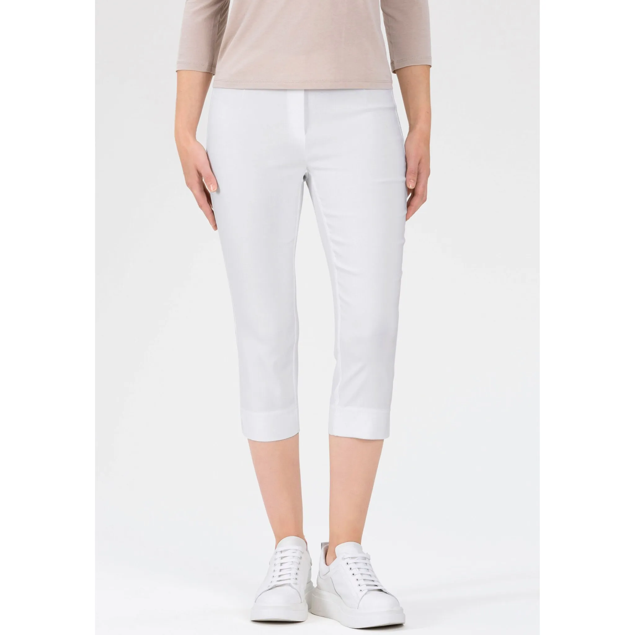 Брюки Stehmann 3/4 "Ина", размеры от 32 до 52, белый 
Брюки Stehmann 3/4 "Ина", размеры от 32 до 52, белый