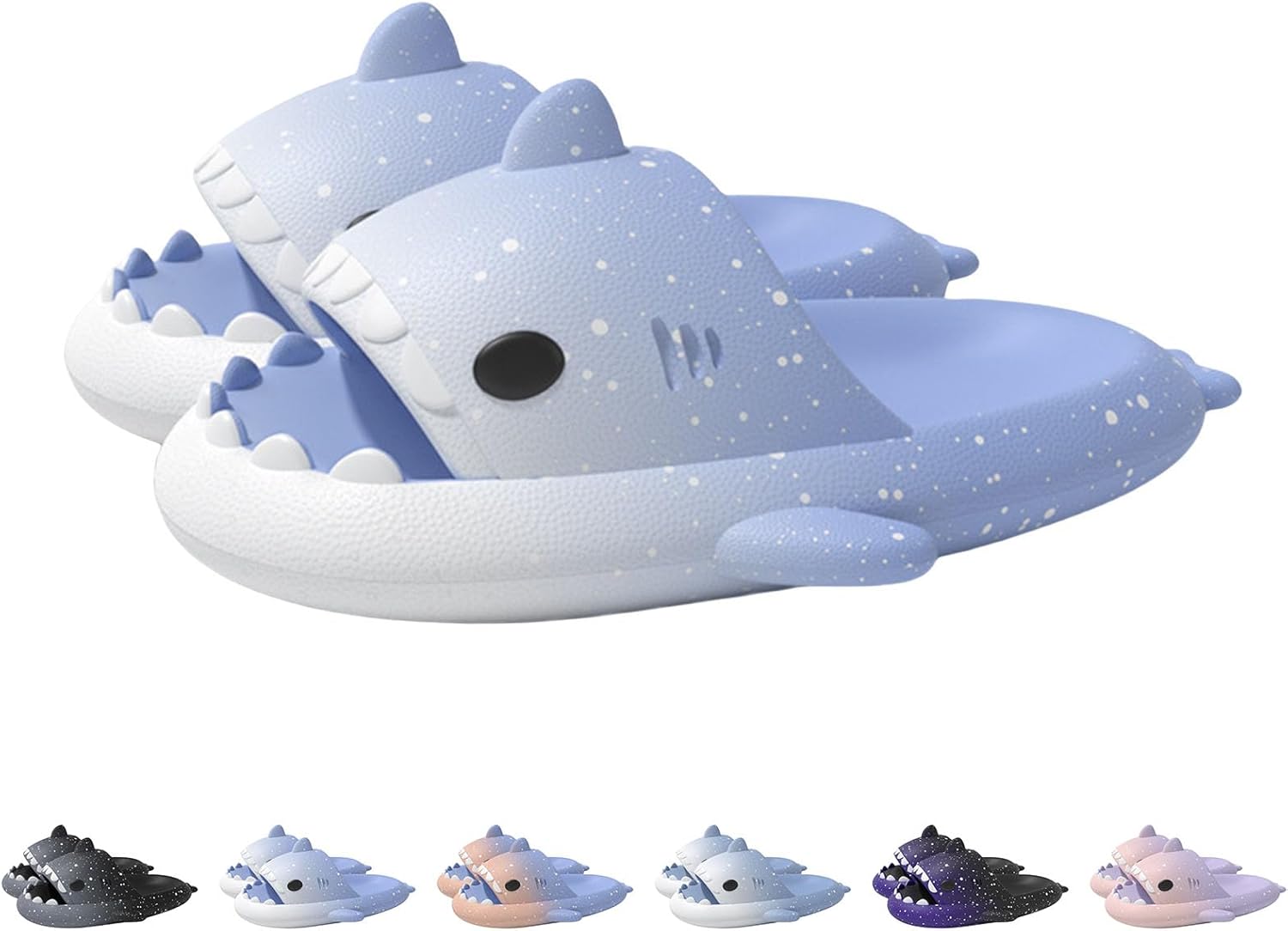 Шлепанцы с пятнистой фантазийной акулой, новые шлепанцы с акулами и звездным небом, градиентные шлепанцы с облачной акулой унисекс Generic, белый/синий
Шлепанцы с пятнистой фантазийной акулой, новые шлепанцы с акулами и звездным небом, градиентные шлепанцы с облачной акулой унисекс Generic, белый/синий