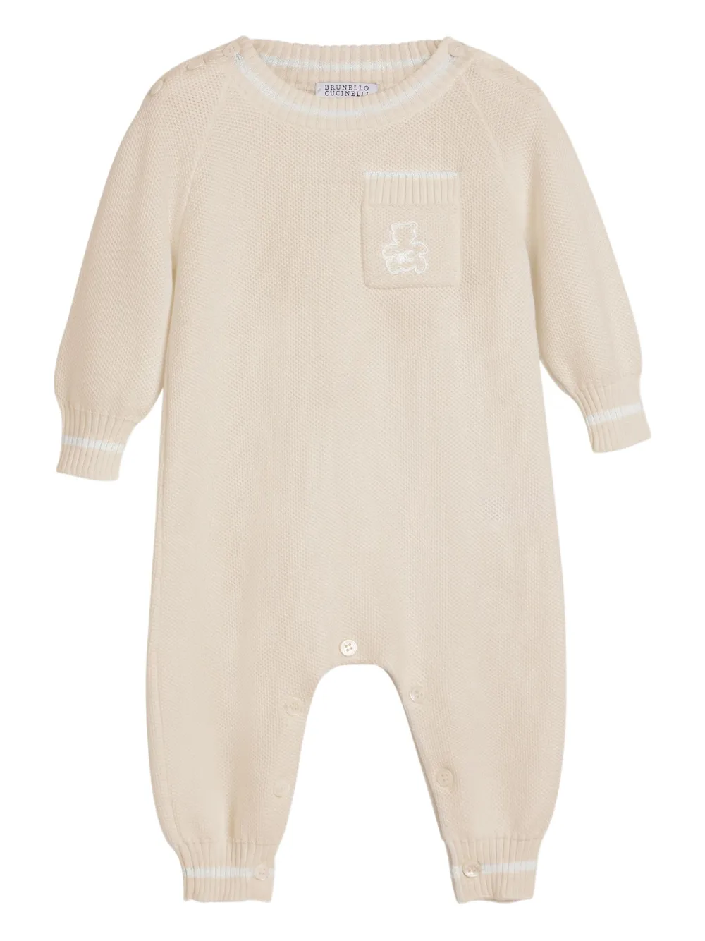 Комбинезон с мотивом Берни Brunello Cucinelli Kids, бежевый
Комбинезон с мотивом Берни Brunello Cucinelli Kids, бежевый