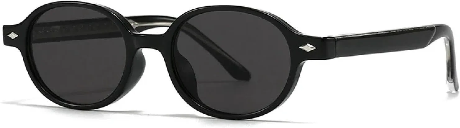 Ретро маленькие овальные солнцезащитные очки для женщин, защита от УФ-излучения UV400, модные солнцезащитные очки для мужчин с заклепками generic, Black Grey
Ретро маленькие овальные солнцезащитные очки для женщин, защита от УФ-излучения UV400, модные солнцезащитные очки для мужчин с заклепками generic, Black Grey