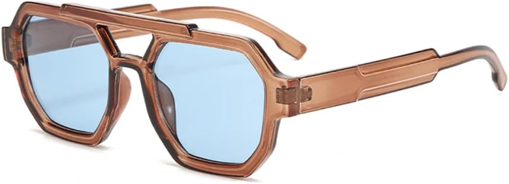 Солнцезащитные очки для мужчин и женщин - защита UV400 - двойные перемычки, маленькая оправа, цветные линзы, для занятий спортом на открытом воздухе и вождения DSVIGF, Light Brown Blue
Солнцезащитные очки для мужчин и женщин - защита UV400 - двойные перемычки, маленькая оправа, цветные линзы, для занятий спортом на открытом воздухе и вождения DSVIGF, Light Brown Blue