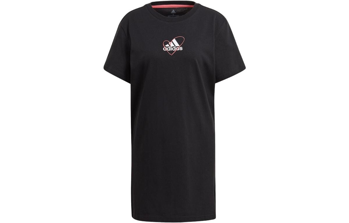 Платье с короткими рукавами женское черное Adidas
Платье с короткими рукавами женское черное Adidas