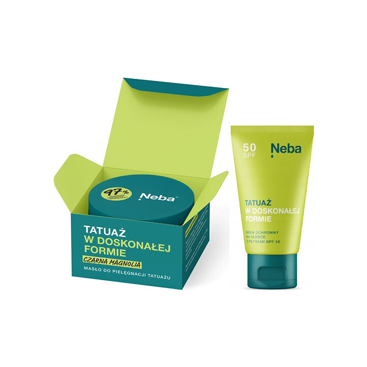 Набор Neba: масло магнолии 100 мл + крем для татуажа SPF50+ UVA 50 мл
Набор Neba: масло магнолии 100 мл + крем для татуажа SPF50+ UVA 50 мл