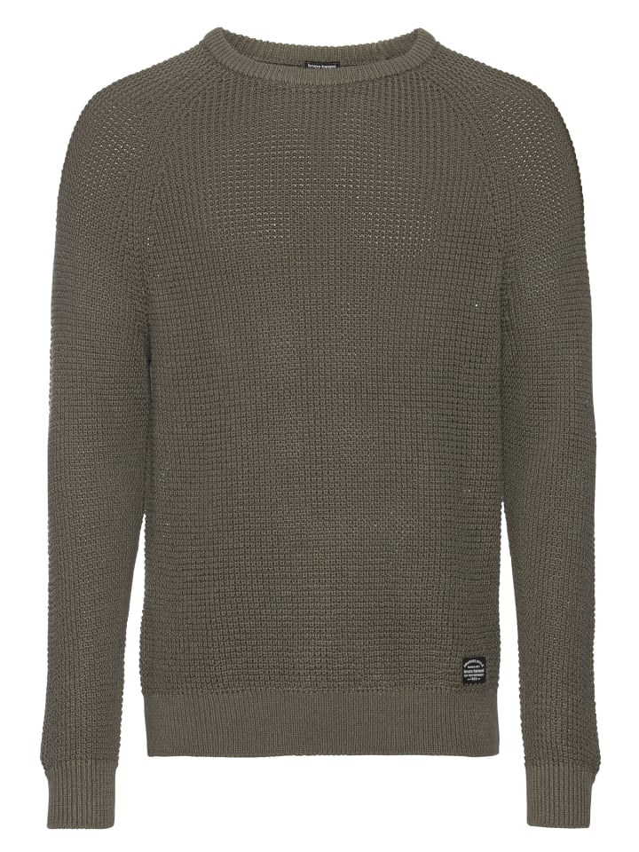 Свитер с круглым вырезом цвета хаки Bruno Banani
Свитер с круглым вырезом цвета хаки Bruno Banani