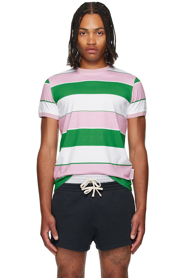 эксклюзивная зеленая полосатая футболка Ssense Abra, мультиколор
эксклюзивная зеленая полосатая футболка Ssense Abra, мультиколор