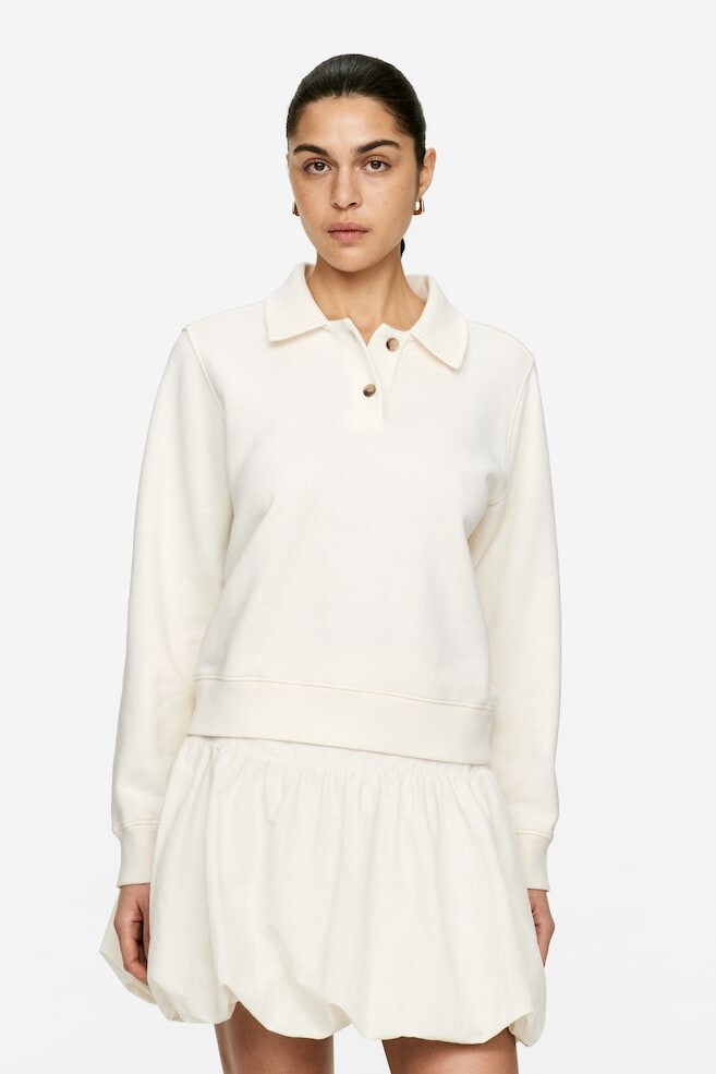 Рубашка поло из махровой ткани Arket, белый
Рубашка поло из махровой ткани Arket, белый