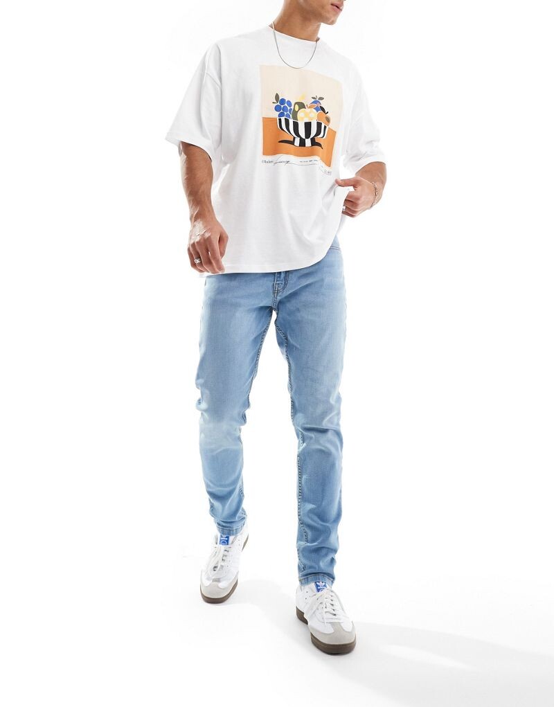 Голубые эластичные джинсы суперскинни DTT Don't Think Twice
Голубые эластичные джинсы суперскинни DTT Don't Think Twice