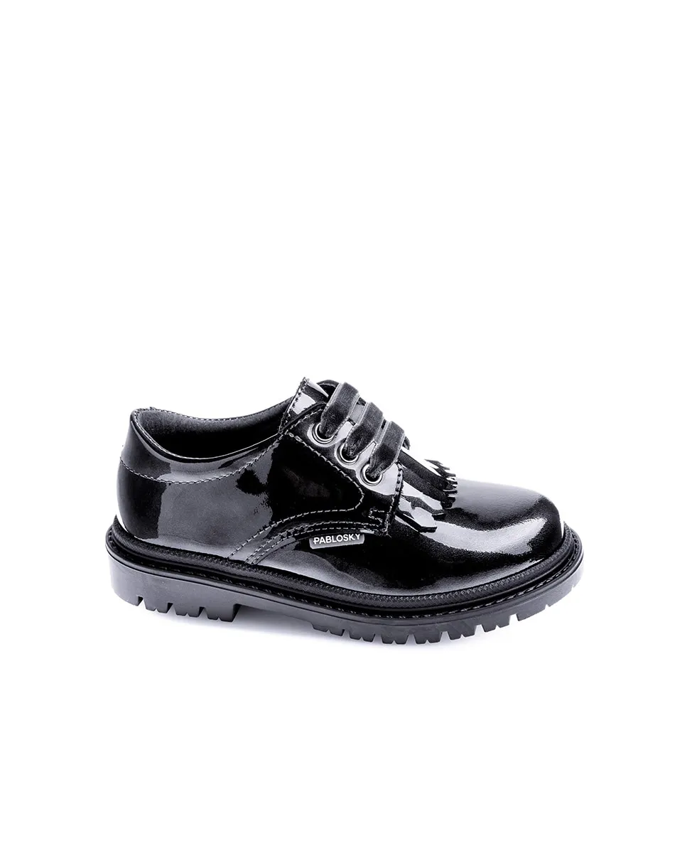 Детские кожаные туфли со шнурками Pablosky, черный
Детские кожаные туфли со шнурками Pablosky, черный