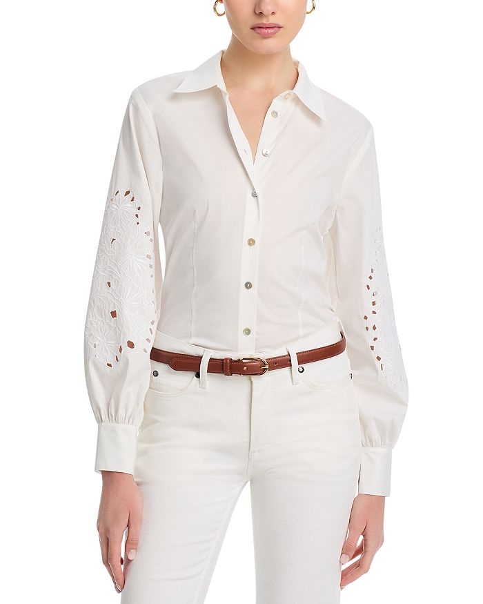 Вышитая блузка T Tahari, белый
Вышитая блузка T Tahari, белый