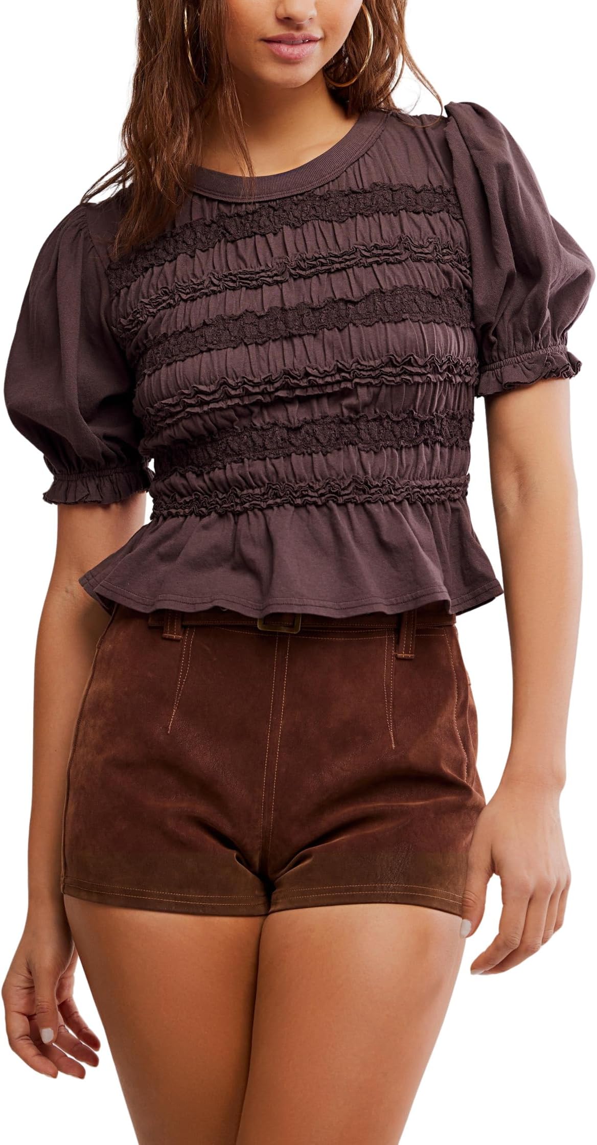 Топ Free People Maxey Knit Top, French Chocolate
Топ Free People Maxey Knit Top, French Chocolate