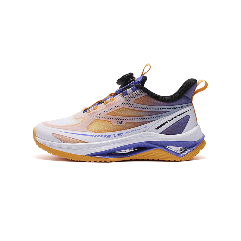 361°KIDS Детские кроссовки с противоскользящими амортизаторами и износостойкими свойствами, цвет белый, фиолетовый, желтый
361°KIDS Детские кроссовки с противоскользящими амортизаторами и износостойкими свойствами, цвет белый, фиолетовый, желтый