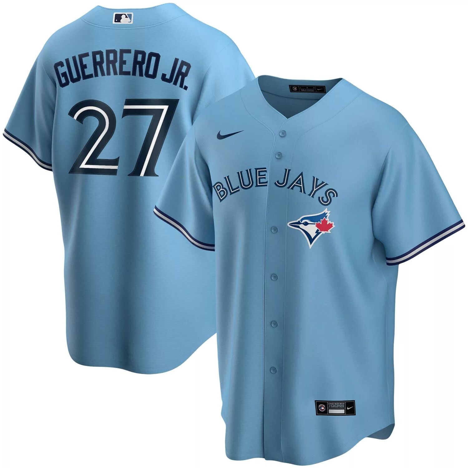 Мужская футболка Владимира Герреро-младшего Powder Blue Toronto Blue Jays Alternate 2020 Replica Player Jersey Nike
Мужская футболка Владимира Герреро-младшего Powder Blue Toronto Blue Jays Alternate 2020 Replica Player Jersey Nike