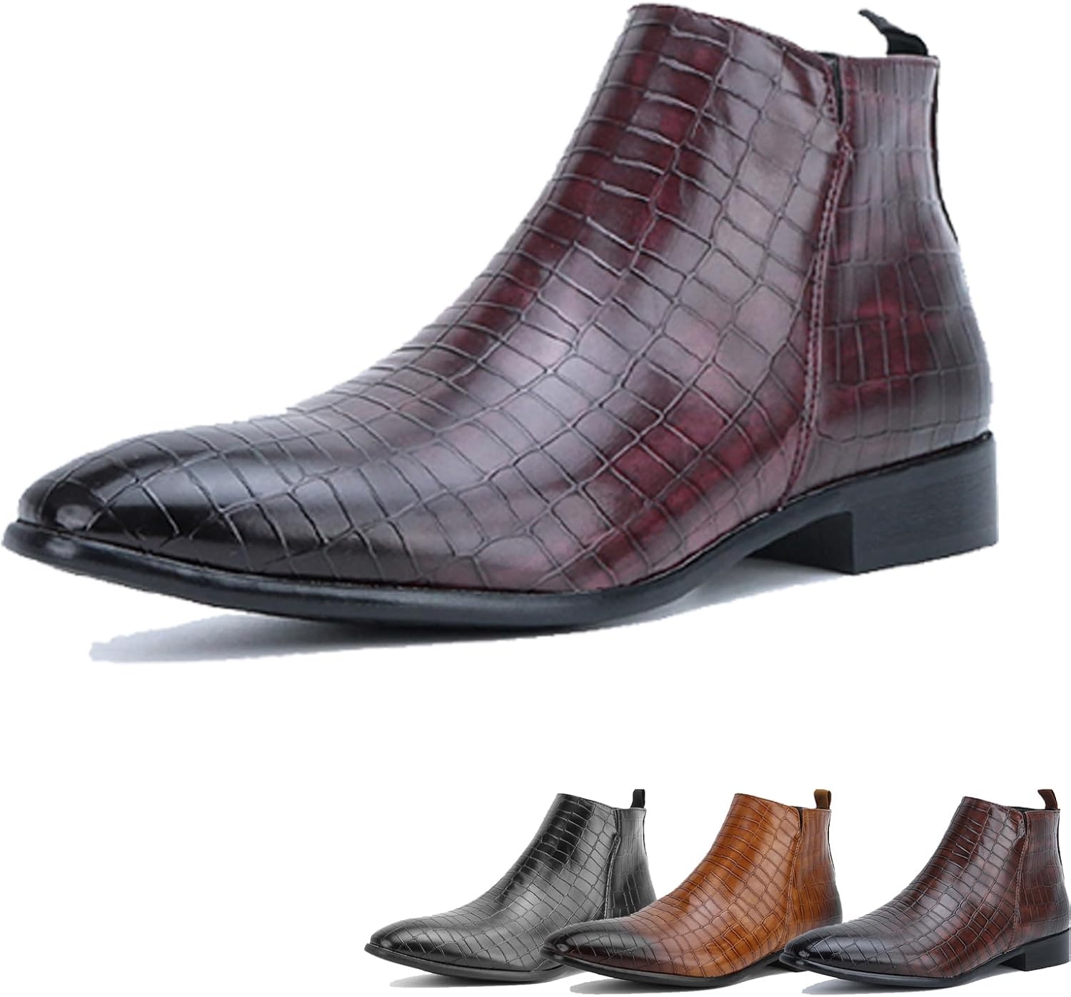 Мужские кожаные ботинки Челси с тиснением под крокодила, заостренный носок, без шнуровки, ретро, низкий каблук, мягкая подошва, формальные ботинки Чукка до щиколотки для вечеринки, бизнеса, повседневной носки и работы Tznbgge, красный
Мужские кожаные ботинки Челси с тиснением под крокодила, заостренный носок, без шнуровки, ретро, низкий каблук, мягкая подошва, формальные ботинки Чукка до щиколотки для вечеринки, бизнеса, повседневной носки и работы Tznbgge, красный