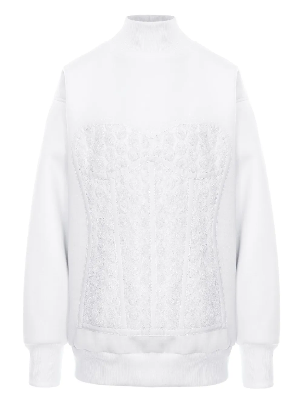 Свитшот с воротником-стойкой Kora Hamza, белый
Свитшот с воротником-стойкой Kora Hamza, белый