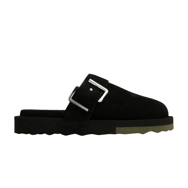 Кроссовки Off-White Sponge Clog Black Khaki, черный 
Кроссовки Off-White Sponge Clog Black Khaki, черный