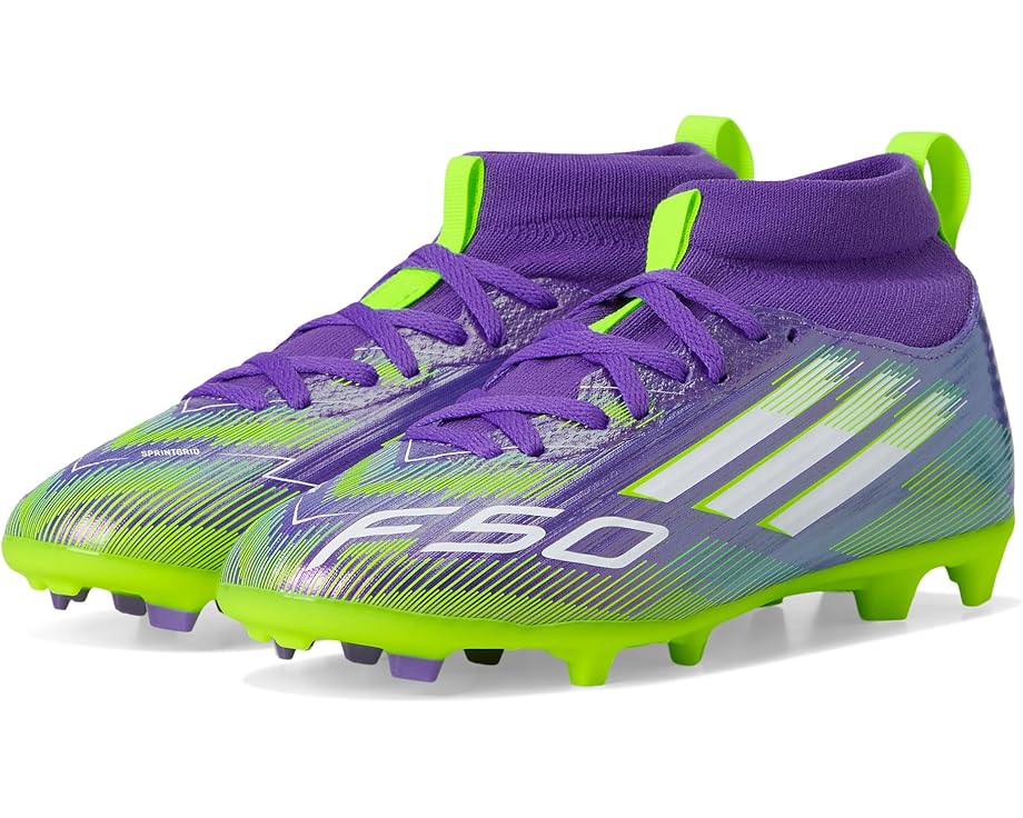 Кроссовки adidas Kids F50 League Mid Top Firm Ground/Multi Ground Cleats, цвет Purple Rush/White/Lucid Lemon
Кроссовки adidas Kids F50 League Mid Top Firm Ground/Multi Ground Cleats, цвет Purple Rush/White/Lucid Lemon