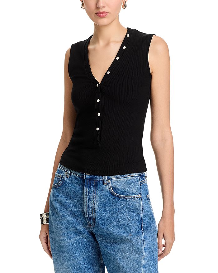 Топ с ребристой вязкой Zoelle Generation Love, черный
Топ с ребристой вязкой Zoelle Generation Love, черный