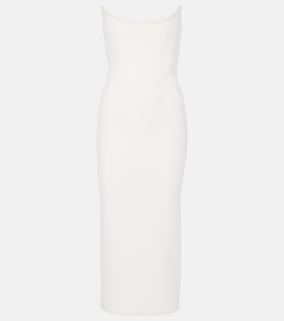 Свадебное платье миди без бретелек Alex Perry, белый
Свадебное платье миди без бретелек Alex Perry, белый