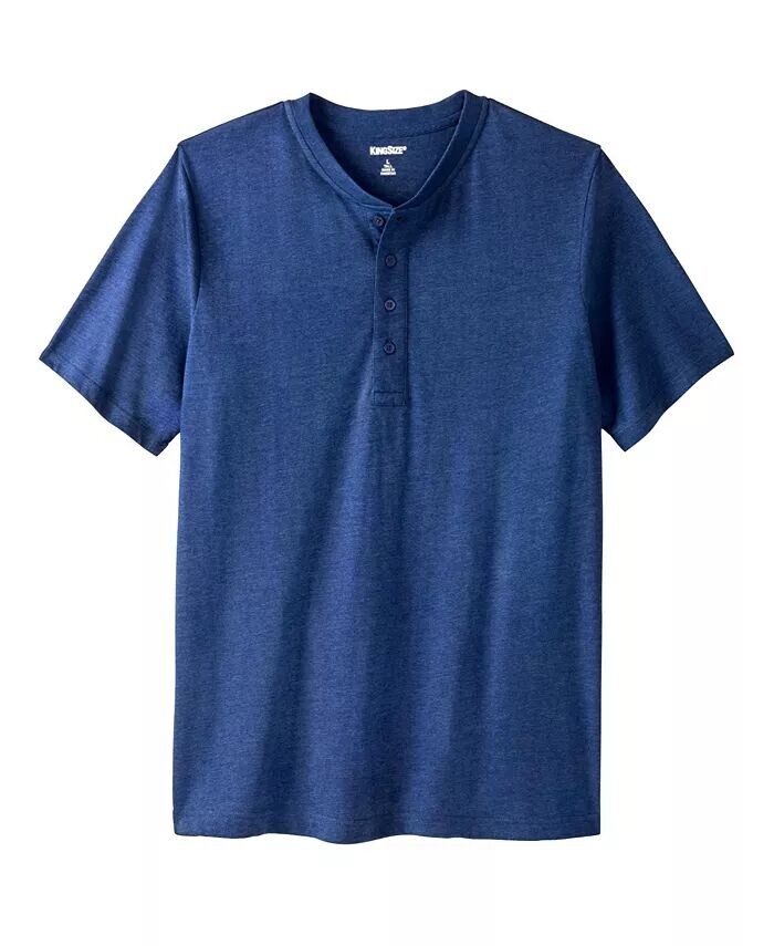 Легкая футболка на пуговицах Big & Tall без усадки KingSize, синий
Легкая футболка на пуговицах Big & Tall без усадки KingSize, синий