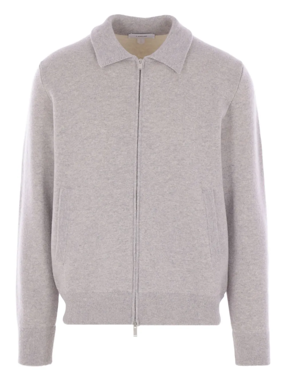 Кардиган с воротником поло Lardini, серый
Кардиган с воротником поло Lardini, серый