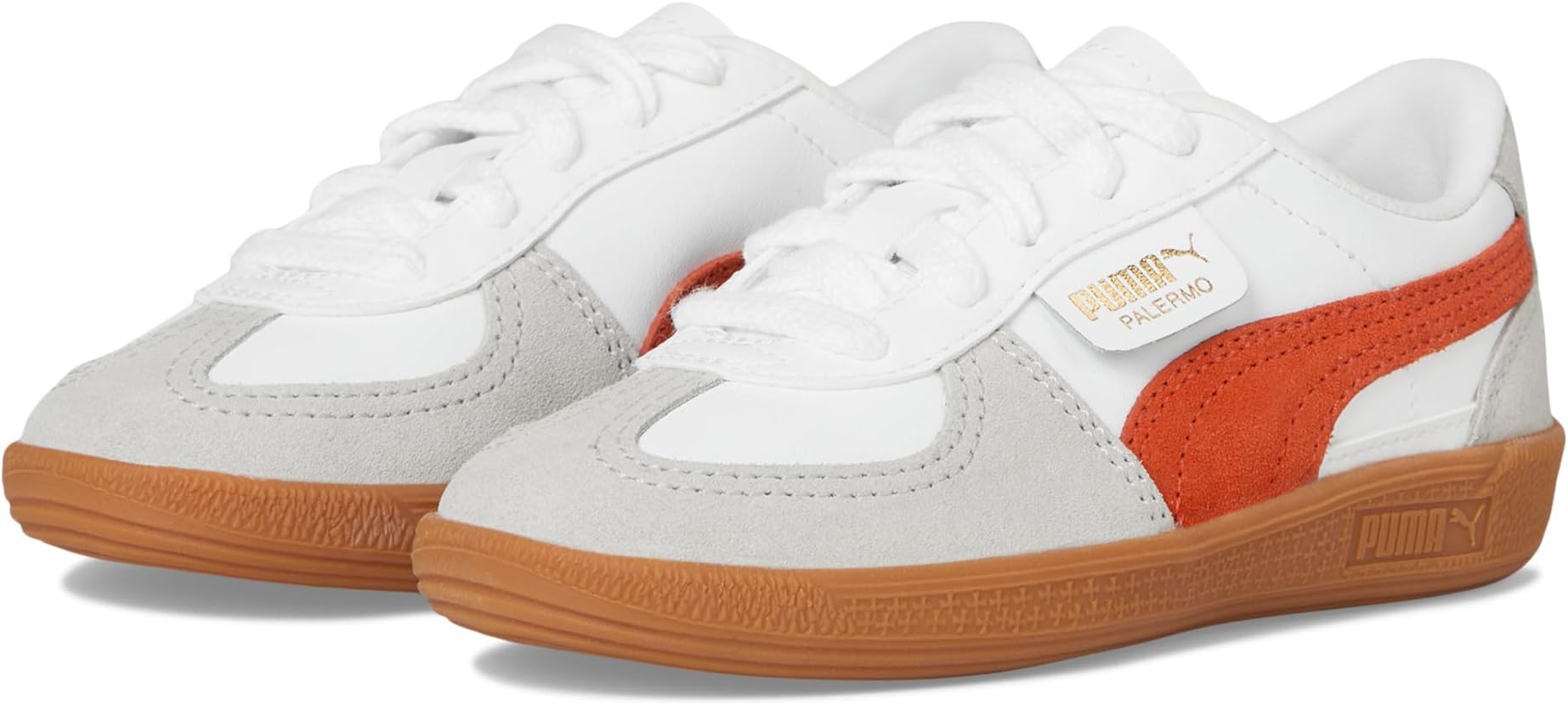 Кроссовки PUMA Kids Palermo, Puma White/Redmazing/Gum
Кроссовки PUMA Kids Palermo, Puma White/Redmazing/Gum