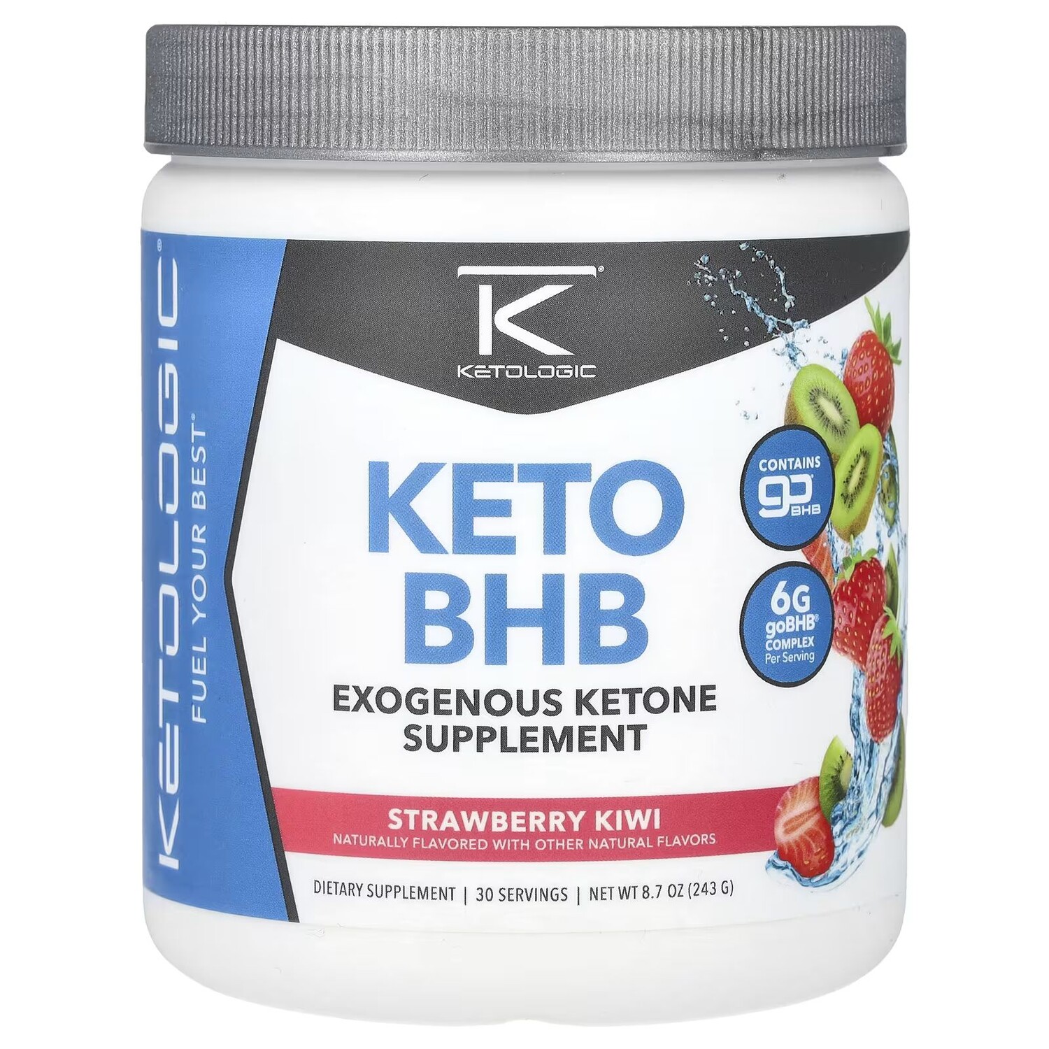 Keto BHB, клубника-киви, 8,7 унции (243 г) Ketologic
Keto BHB, клубника-киви, 8,7 унции (243 г) Ketologic