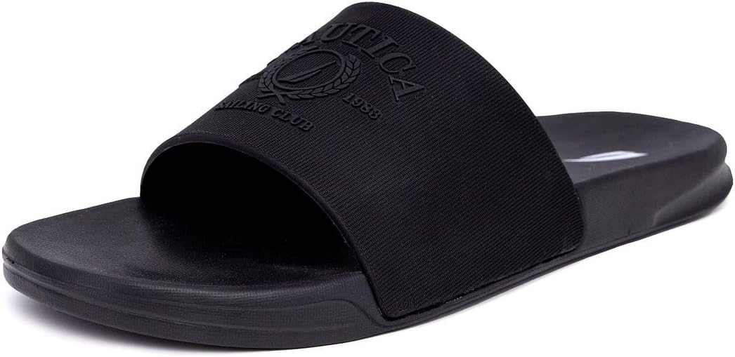 Мужские сандалии Nautica с открытым носком- удобные домашние и душевые тапочки, черный
Мужские сандалии Nautica с открытым носком- удобные домашние и душевые тапочки, черный