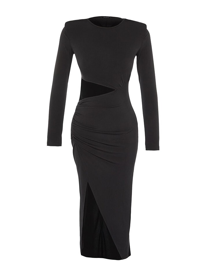 Платье до колена trendyol Kleid, черный
Платье до колена trendyol Kleid, черный