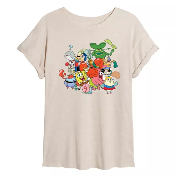 Детская оверсайз футболка с принтом "Губка Боб Квадратные Штаны и друзья" Nickelodeon, белый
Детская оверсайз футболка с принтом "Губка Боб Квадратные Штаны и друзья" Nickelodeon, белый