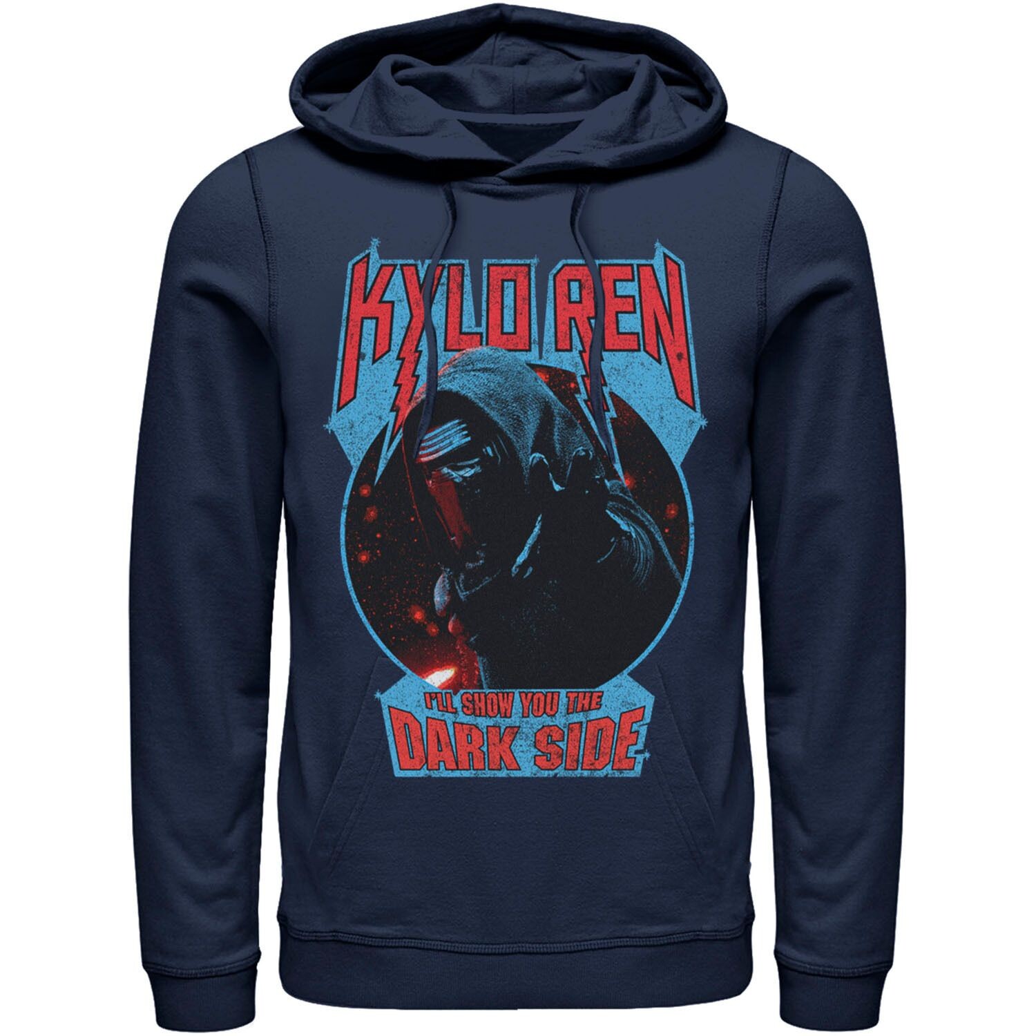 Мужская толстовка с металлической надписью Star Wars Kylo Ren Show You The Dark Side, Blue Licensed Character, синий
Мужская толстовка с металлической надписью Star Wars Kylo Ren Show You The Dark Side, Blue Licensed Character, синий