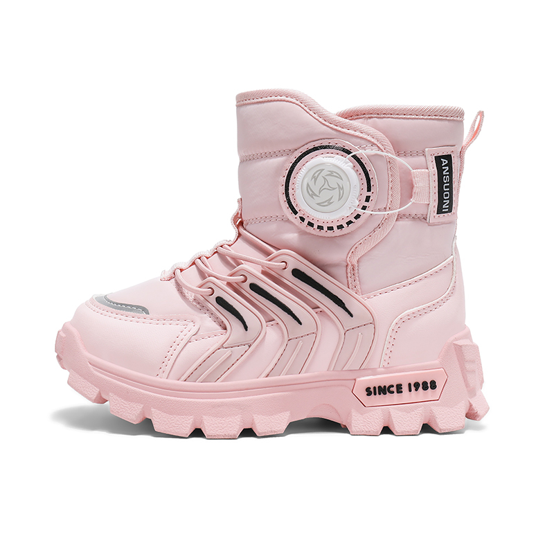 Нескользящие и износостойкие теплые высокие детские ботинки Wooden Rabbit, розовый
Нескользящие и износостойкие теплые высокие детские ботинки Wooden Rabbit, розовый