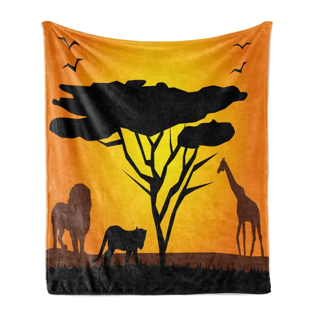 ABAKUHAUS Giraffe Мягкое фланелевое флисовое одеяло, Пейзаж африканской пустыни, Дерево с гривой, Лев, Тигр, Принт птиц, 175 x 230 см, Шоколадный бархатец, коричневый
ABAKUHAUS Giraffe Мягкое фланелевое флисовое одеяло, Пейзаж африканской пустыни, Дерево с гривой, Лев, Тигр, Принт птиц, 175 x 230 см, Шоколадный бархатец, коричневый