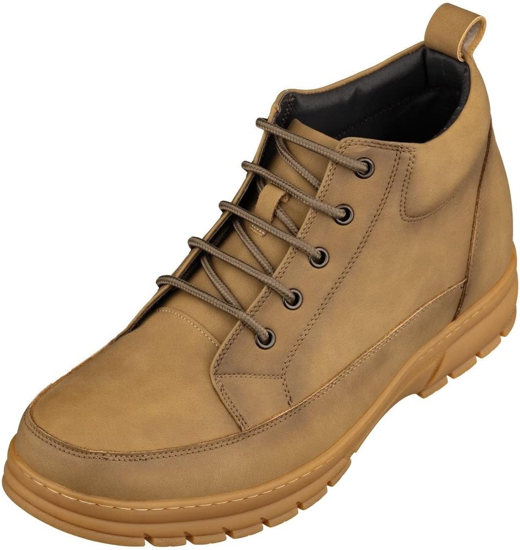 Мужские невидимые обувные вставки для увеличения роста TOTO - серые высококачественные кожаные ботинки на шнуровке в стиле хайкинг - увеличение на 7 см - K11551 - размер 9 D(M) US
Мужские невидимые обувные вставки для увеличения роста TOTO - серые высококачественные кожаные ботинки на шнуровке в стиле хайкинг - увеличение на 7 см - K11551 - размер 9 D(M) US