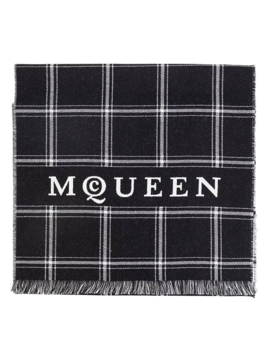 Шарф Alexander McQueen с логотипом интарсии, черный
Шарф Alexander McQueen с логотипом интарсии, черный