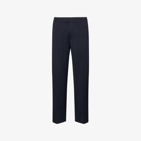 Брюки Emporio Armani свободного кроя из хлопковой смесовой ткани с лампасами, темно-синий
Брюки Emporio Armani свободного кроя из хлопковой смесовой ткани с лампасами, темно-синий