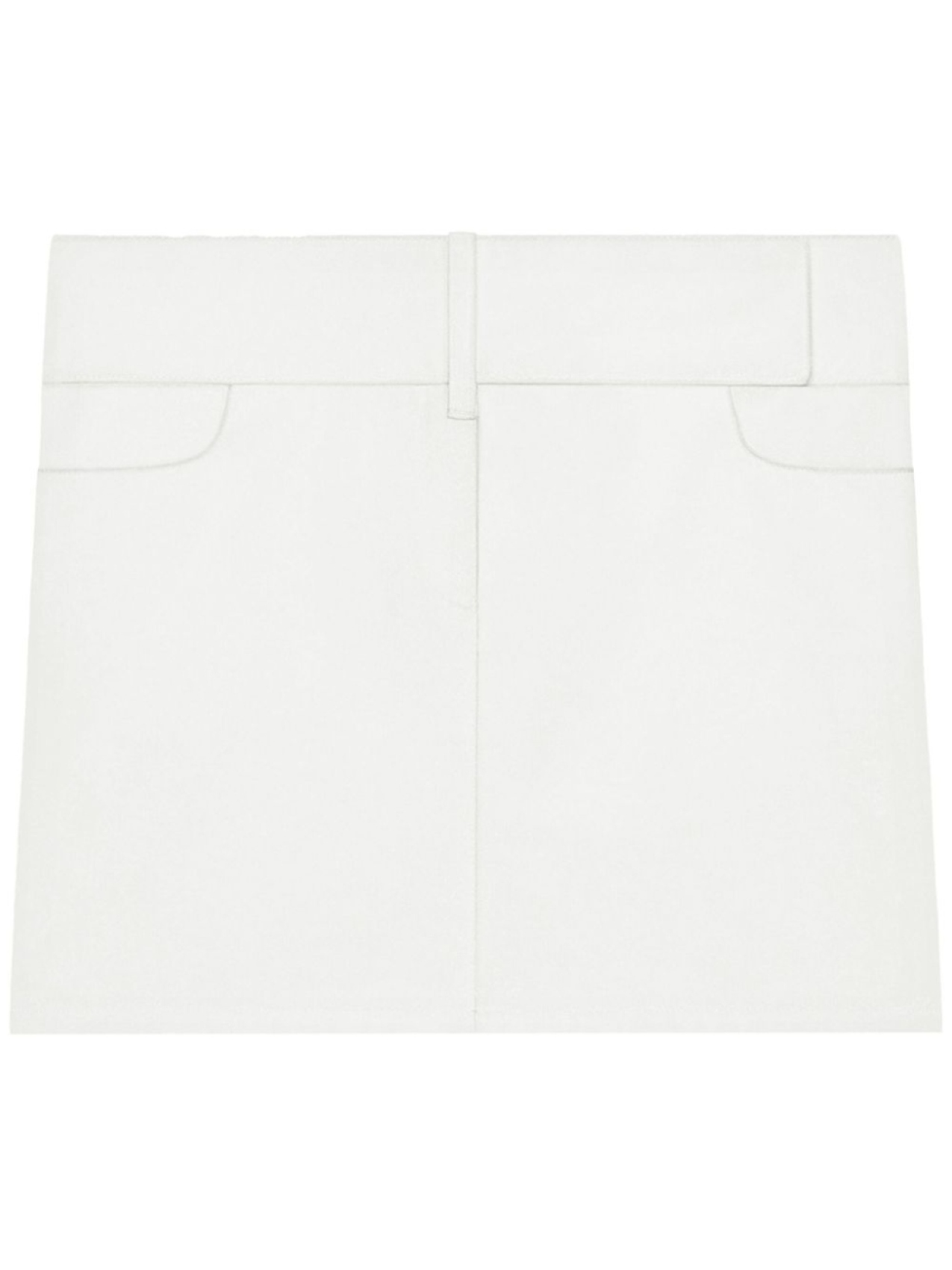 Courrèges юбка мини с поясом, белый
Courrèges юбка мини с поясом, белый