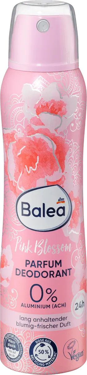 Дезодорант Deospray Parfum Pink Blossom 150 мл Balea
Дезодорант Deospray Parfum Pink Blossom 150 мл Balea