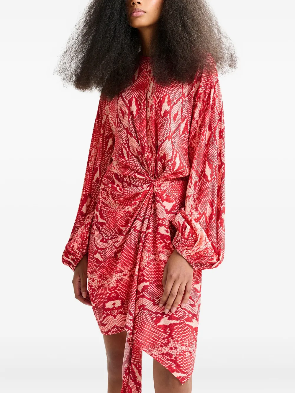 Платье асимметричного кроя со змеиным принтом Essentiel Antwerp, красный
Платье асимметричного кроя со змеиным принтом Essentiel Antwerp, красный